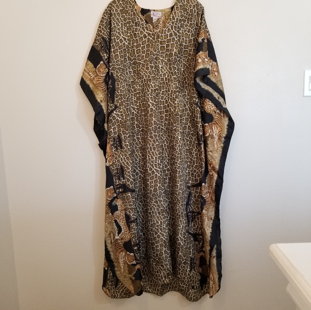 Vintage Safari Print dress